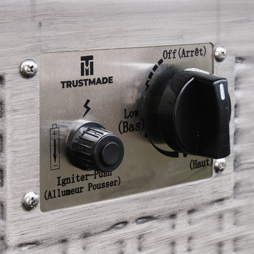 Upland 28�Slat Top Gas Fire Pit