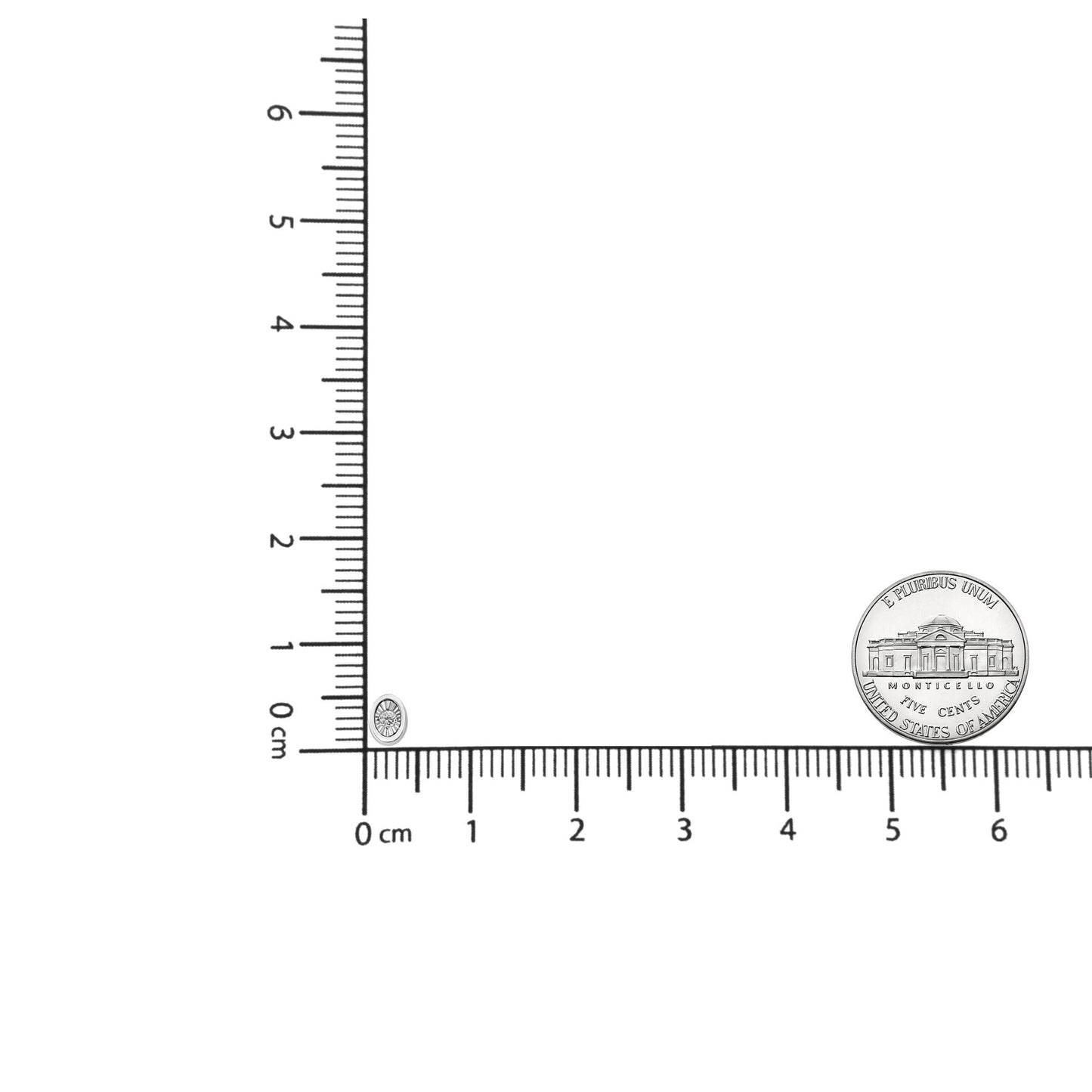 10K White Gold 1/10 Cttw Miracle Set Round-Cut Diamond 18" Pendant