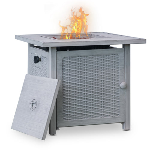Upland 28â€?Slat Top Gas Fire Pit
